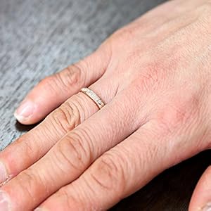 Amazon | 結婚指輪 レディース K18PG ダイヤ 0.10ct ピンク